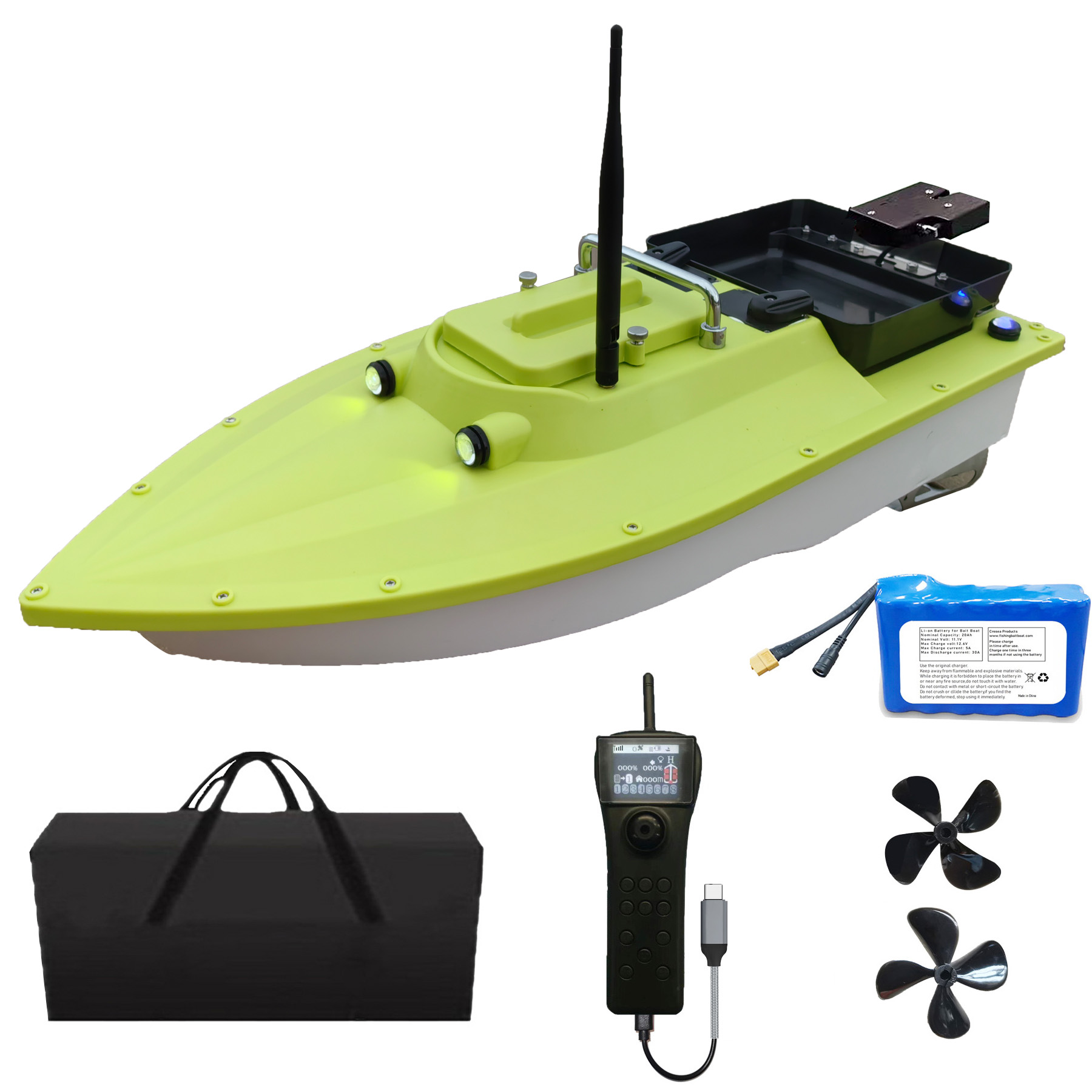Fishing Boat Gps - S80 IP66 Wodoodporna Łódka Zanętowa RC